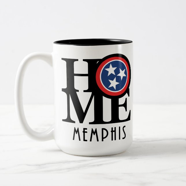 HOME Memphis Tennessee 15oz Two-Tone Coffee Mug (Left)
