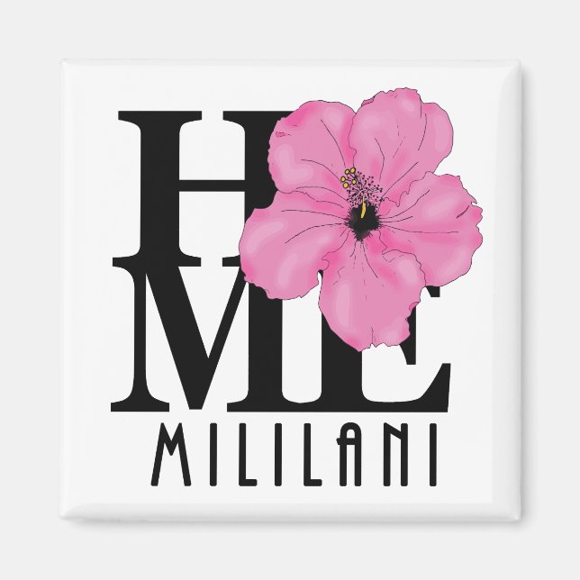 HOME Mililani Pink Magnet (Front)