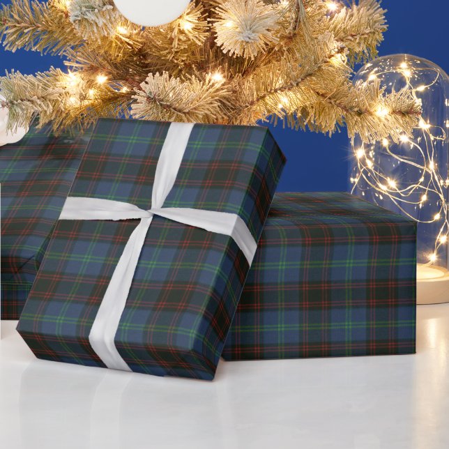 Home Modern Original Scottish Tartan   Wrapping Paper (Holidays)