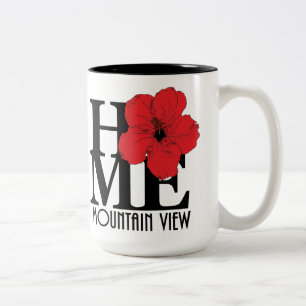 HOME Mountain View Hawaii 15oz Two-Tone Coffee Mug