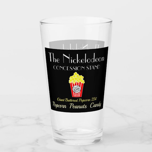 Home Movie Theatre Concession Stand Glasses (Front)
