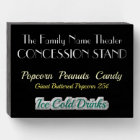 Home Movie Theatre Concession Stand Wood Box Sign