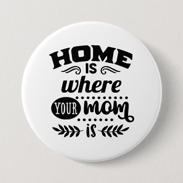 Home Mum 7.5 Cm Round Badge (Front)