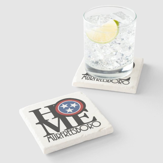HOME Murfreesboro, Tennessee Stone Coaster (Side)