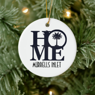 HOME Murrells Inlet  Ceramic Tree Decoration