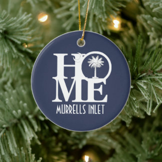 HOME Murrells Inlet South Carolina Ceramic Tree Decoration