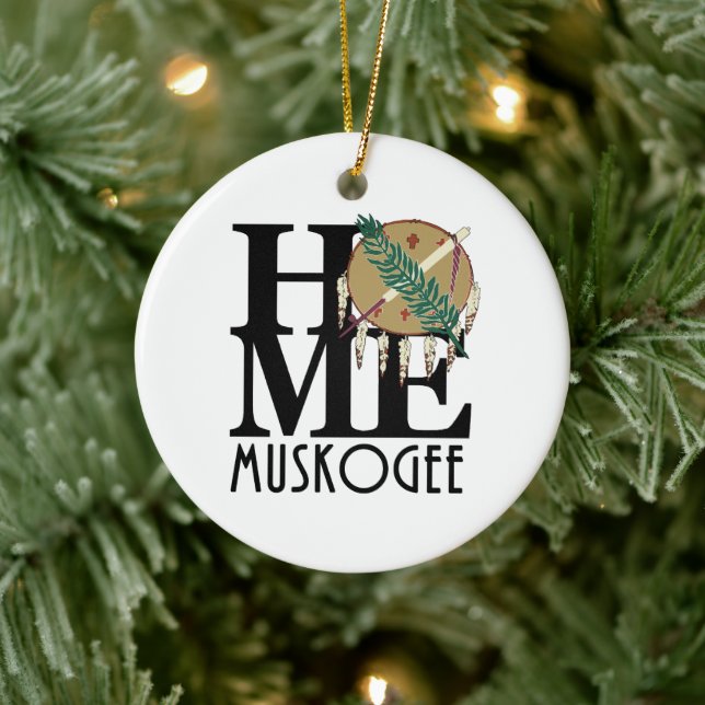 HOME Muskogee Oklahaoma  Ceramic Tree Decoration (Tree)