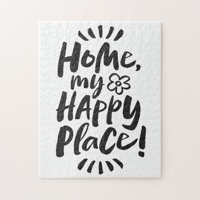 HOME my Happy Place!  Cozy Homebody - Stay Safe Jigsaw Puzzle (Vertical)