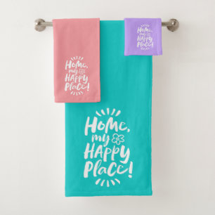 HOME my Happy Place! Homebody Cosy - Lettering Bath Towel Set