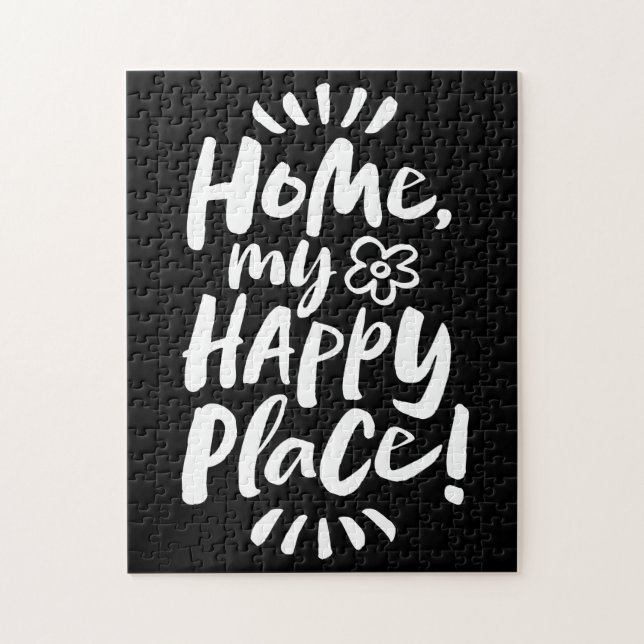 HOME my Happy Place!  Shelter in Place - Elegant Jigsaw Puzzle (Vertical)