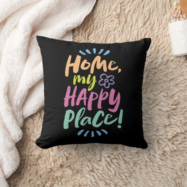 HOME my Happy Place!  Shelter in Place - Homebody Cushion (Blanket)