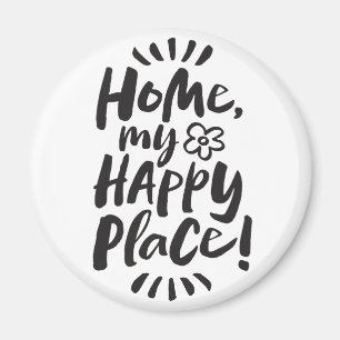 HOME my Happy Place! Shelter in Place - Homebody Magnet
