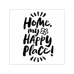 HOME my Happy Place!  Shelter in Place - Homebody Self-inking Stamp