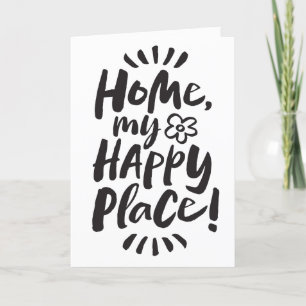 HOME my Happy Place! Shelter in Place - Modern Holiday Card