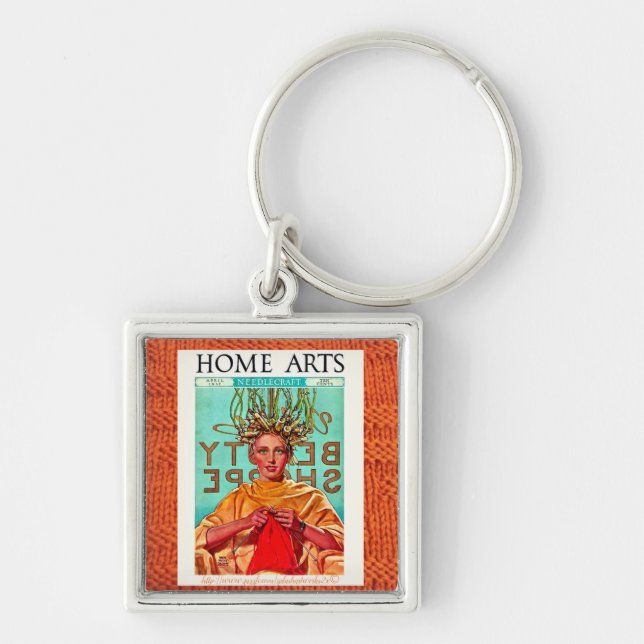 "Home needled" Key Ring (Front)