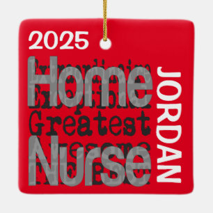 Home Nurse Extraordinaire CUSTOM Ceramic Ornament