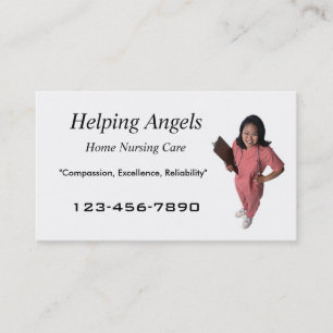 Home Nursing business card