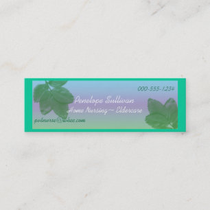 home nursing mini business card