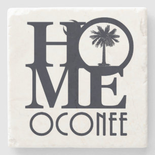 HOME Oconee SC Stone Coaster