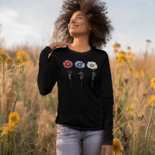 Home of the Brave Americana Floral Tri-Blend Shirt