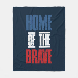 Home of the brave fleece blanket