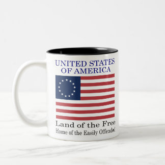 Home of the Easily Offended Two-Tone Coffee Mug