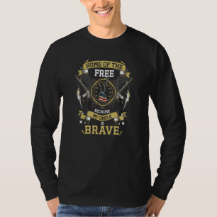 Home Of The Free Because My Uncle Is Brave Memoria T-Shirt