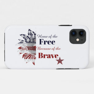Home of the free because of the brave, Case-Mate iPhone case
