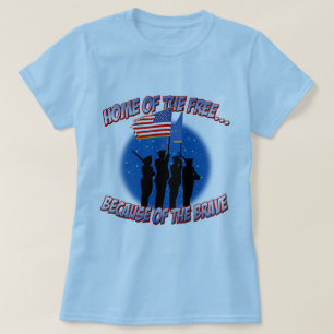 Home of the Free Because of the Brave T-Shirt