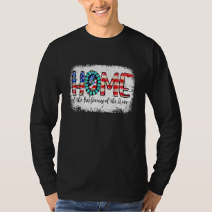 Home Of The Free Because Of The Brave Us Flag T-Shirt