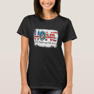Home Of The Free Because Of The Brave Us Flag T-Shirt