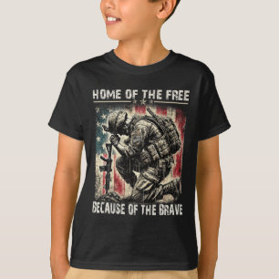 Home Of The Free Because Of The Brave - Veterans P T-Shirt