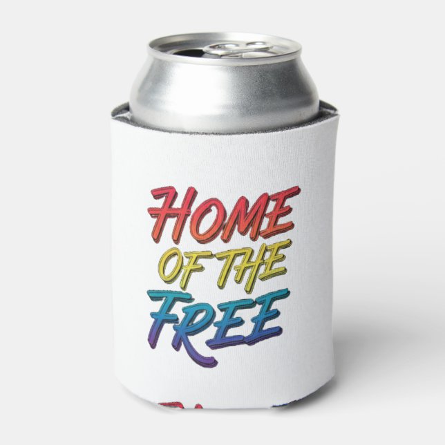 Home of the Free  Can Cooler (Can Front)