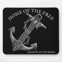 Home of the free, flag, USA, nautical , Skull Mo