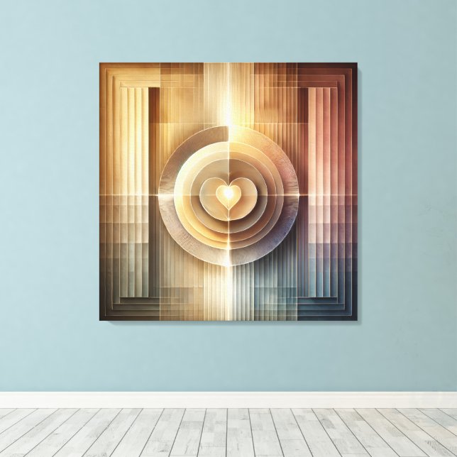 Home of the Heart Canvas Print (Insitu(Wood Floor))