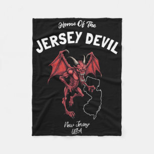 Home Of The Jersey Devil New Jersey Usa Cryptid  Fleece Blanket