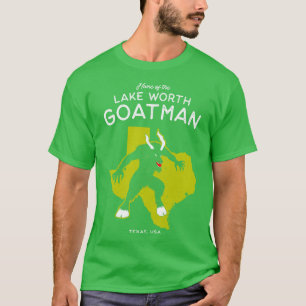 Home of the Lake Worth Goatman Monster Texas USA C T-Shirt