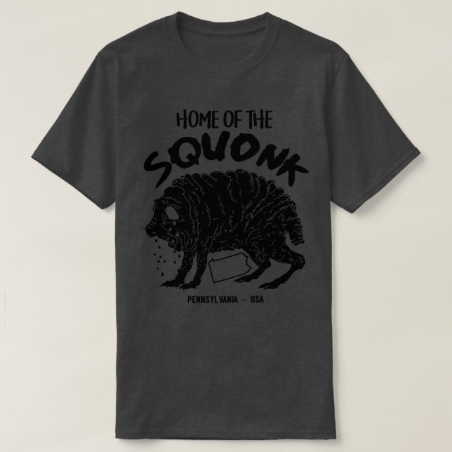 Home of the Squonk Cryptid T-Shirt (Design Front)