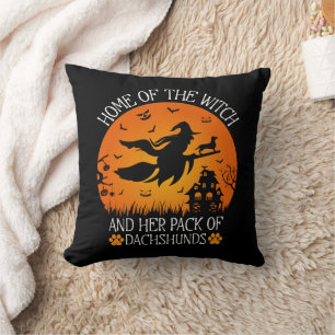 Home Of The Witch And Her Pack Of Dachshunds Cool Cushion