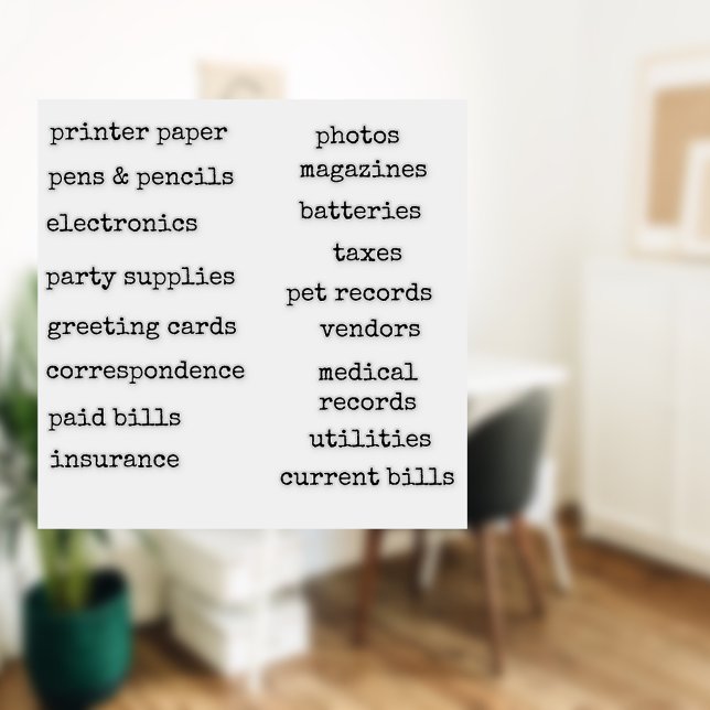 Home Office Customisable Labels (Creator Uploaded)