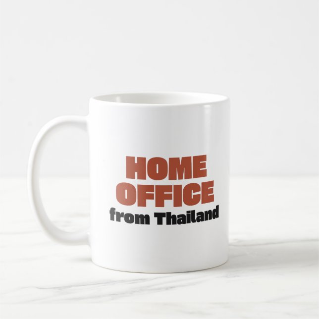 Home Office from Thailand Coffee Mug (Left)