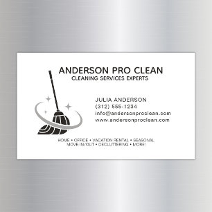 Home & Office Pro Cleaning Magnetic Business Card