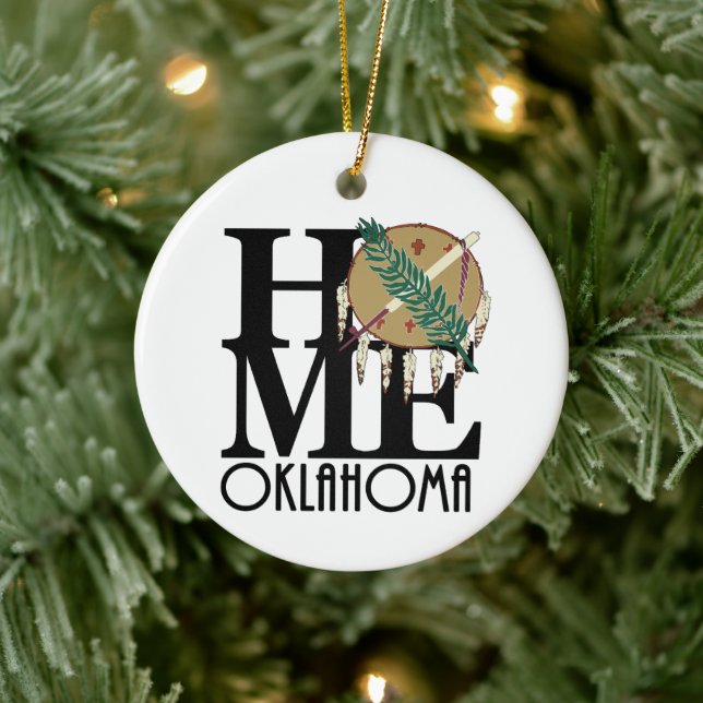 HOME Oklahoma Ceramic Tree Decoration (Tree)