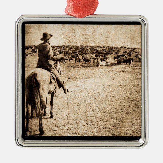 Home on the Range Metal Tree Decoration (Front)