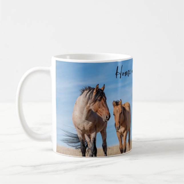 Home on the Range Wild Mustang Coffee Mug (Left)