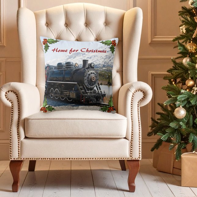 Home on the Train for Christmas Pillow (Creator Uploaded)