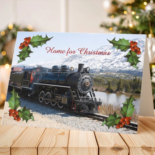 Home on the Train for the Holidays Card (Creator Uploaded)