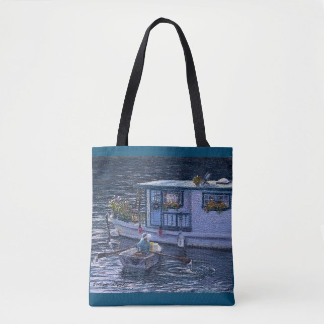 "Home on the Water" Tote Bag (Front)
