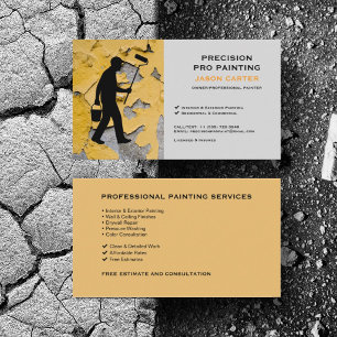 Home Painter Painting Contractor Pro Service Business Card