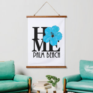 HOME Palm Beach Florida Hanging Tapestry